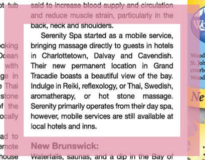 Relax! Great Spa Getaways Across Atlantic Canada excerpt – Saltscapes Food and Travel 2016